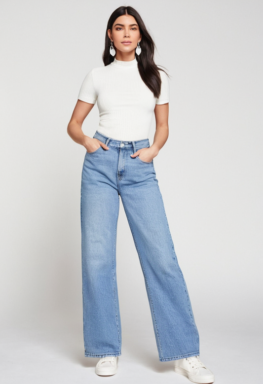 Blue Denim Jeans for Women – Classic Everyday Fit